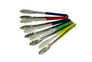 Genware Colour Coded St/St. Tong 31cm Blue - CCT31BL - 1