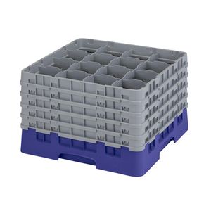Cambro H279mm Navy 16 Compartment Camrack - 1