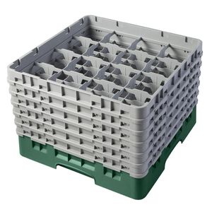 Cambro H298mm Green 16 Compartment Camrack - 1