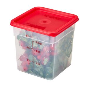 Cambro 7.6L Translucent CamSquare - 3