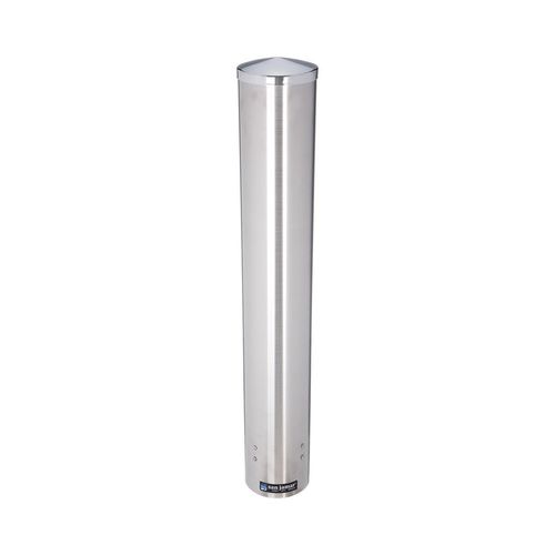 San Jamar 4-10oz Stainless Steel Pull-Type Foam Cup Dispenser - 4
