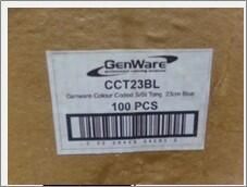 Genware Colour Coded S/St. Tong 23cm Blue - CCT23BL - 9