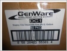 Display Clip Adjustable Arm (Pk 5) 10X8cm - DC1 - 9