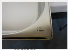 St/St Gastronorm Pan 2/1 - 65mm Deep - GN21-65 - 5