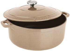 Chasseur Le Chasseur Round Casserole Dish With Lid "candied Chestnut" 18cm - 10327-03 - 1