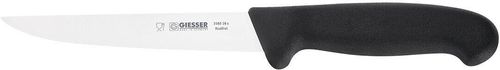 Giesser Straight Boning Knife Black Handle 16cm - 182129 - 1