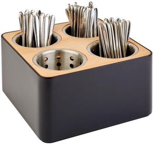 4-compartment Cutlery Dispenser Ø 10cm With San Stand - 403836 - 1