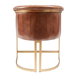 Nolan Leather Armchair Pecan Brown - JM478 - 3