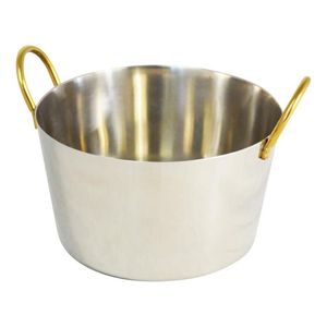 Charlotte Sauce Pan With Handles - Ss - Gold Handles - 14Cm - CMH24 - 1