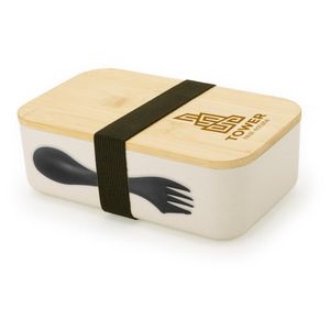Custom Branded Bamboo Lid Lunch Box - C6603 - 3