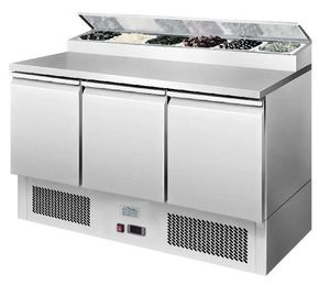 Ice-A-Cool ICE3853GR 3 Door Refrigerated Saladette Preparation Counter 380 Litres - ICE3853GR - 1