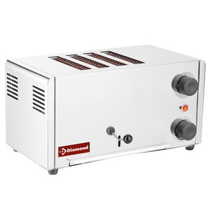 Diamond D4GP-XP 4 Stainless Steel Slot Electric Toaster, 2.15kW - D4GP-XP - 1