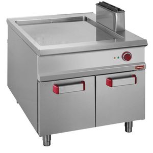 Diamond E1/PRA2 Freestanding Grooved Fry Top Electric Griddle on Netrual Closed cupboard, 12kW - E1-PRA2 - 1