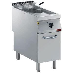 Diamond E22/F15A4-N Single Basket Freestanding Electric Fryer on Neutral Closed Cupboard, 10kW - E22-F15A4-N - 1