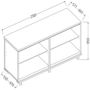Diamond NN21X Neutral Rear Cabinet - NN21X - 1
