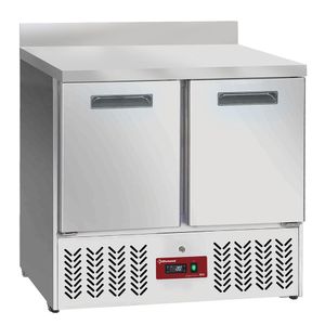 Diamond SA26-X2D 2 Door Refrigerated GN 1/1 Counter w/ Backsplash - SA26-X2D - 1