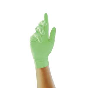 Pearl Powder-Free Nitrile Gloves Green Small - Pack of 100 - FA283-S - 1