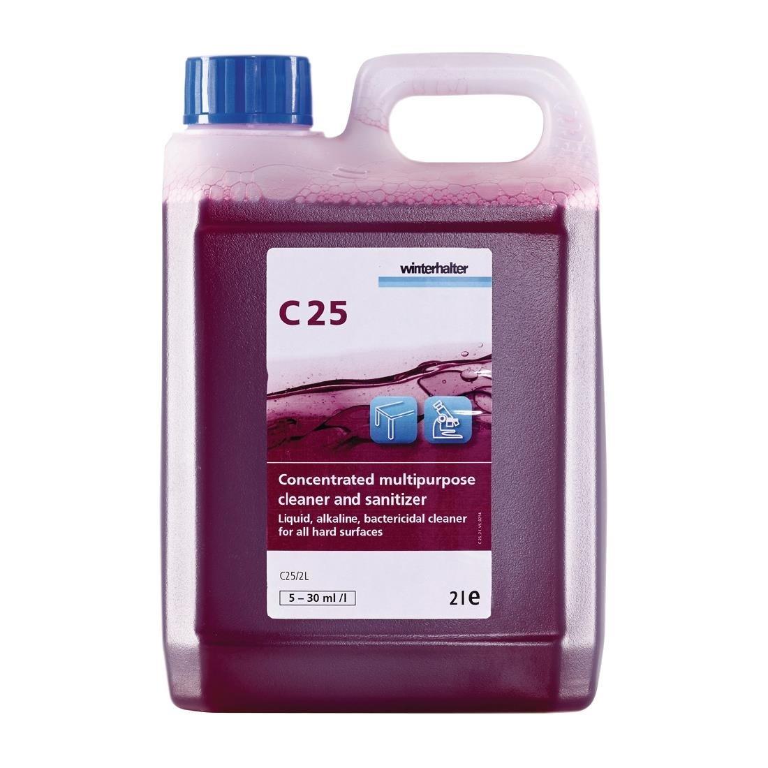 Winterhalter C25 Cleaner and Sanitiser Super Concentrate 2Ltr - 2 Pack - DE512 - 1