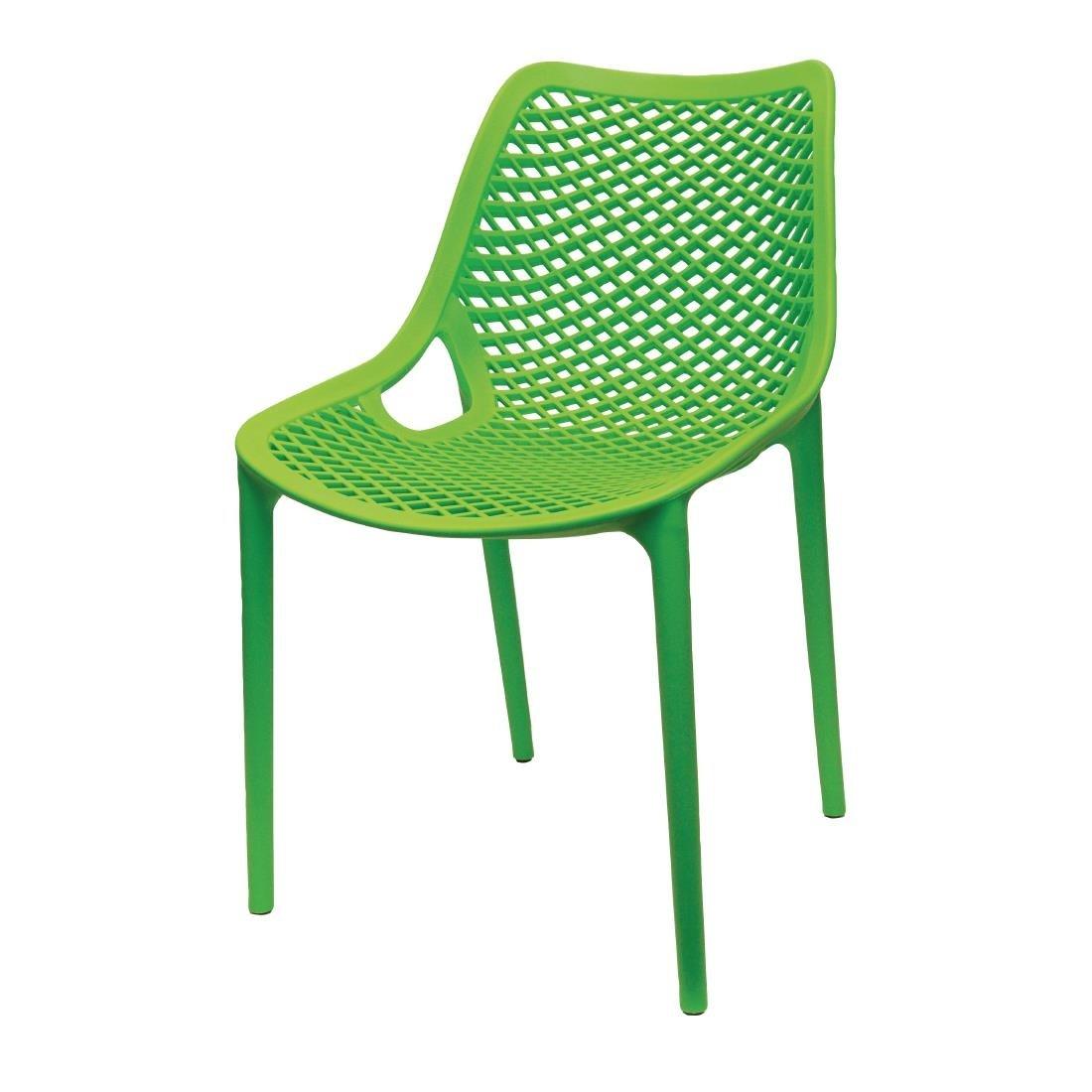 Bolero Green PP Mesh Side Chair - Case of 4 - DE336 - 2