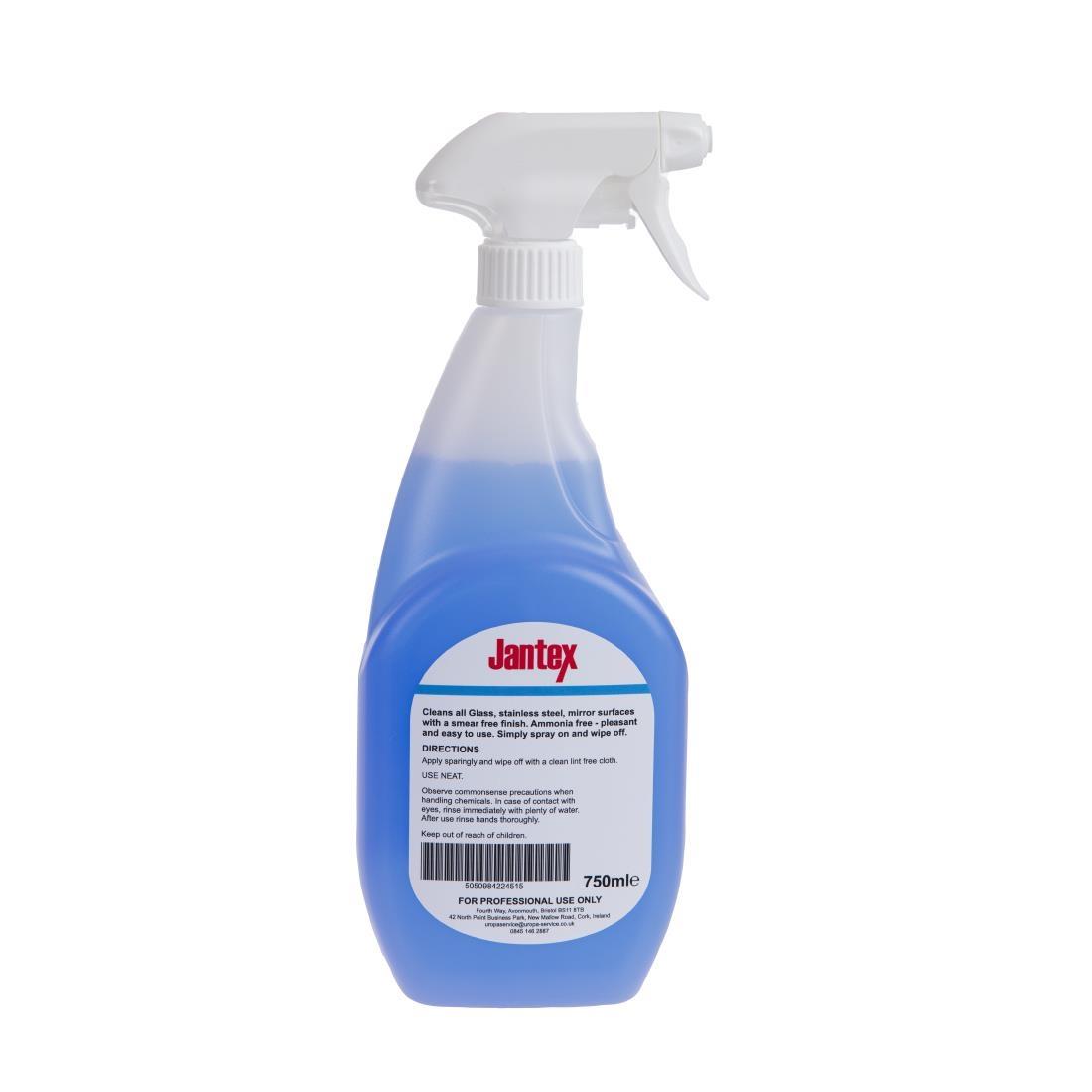 Jantex Glass and Stainless Steel Cleaner Ready To Use 750ml - CF980  - 3