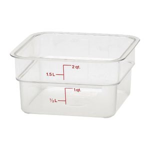 Cambro Square Polycarbonate Food Storage Container 1.9 Ltr - DT195  - 1