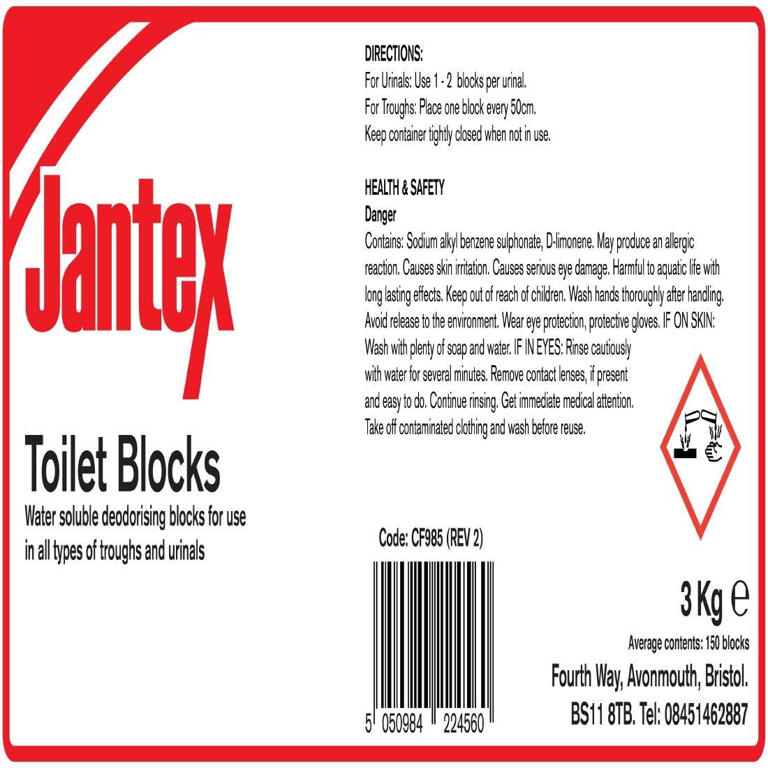 Jantex Urinal Cakes 3kg - CF985  - 2