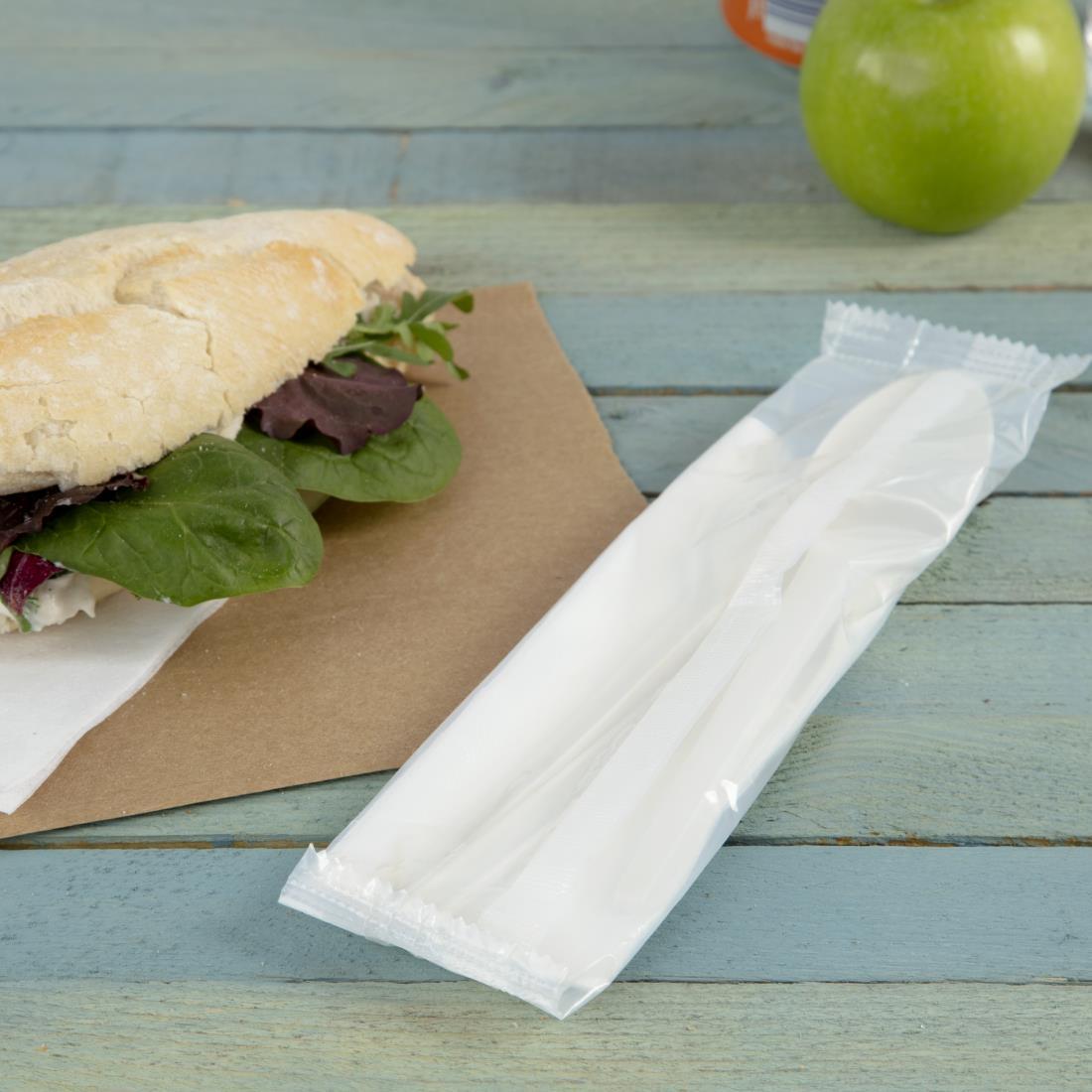 Vegware Individually Wrapped Compostable Cutlery Sets (Pack of 250) - DE932  - 4