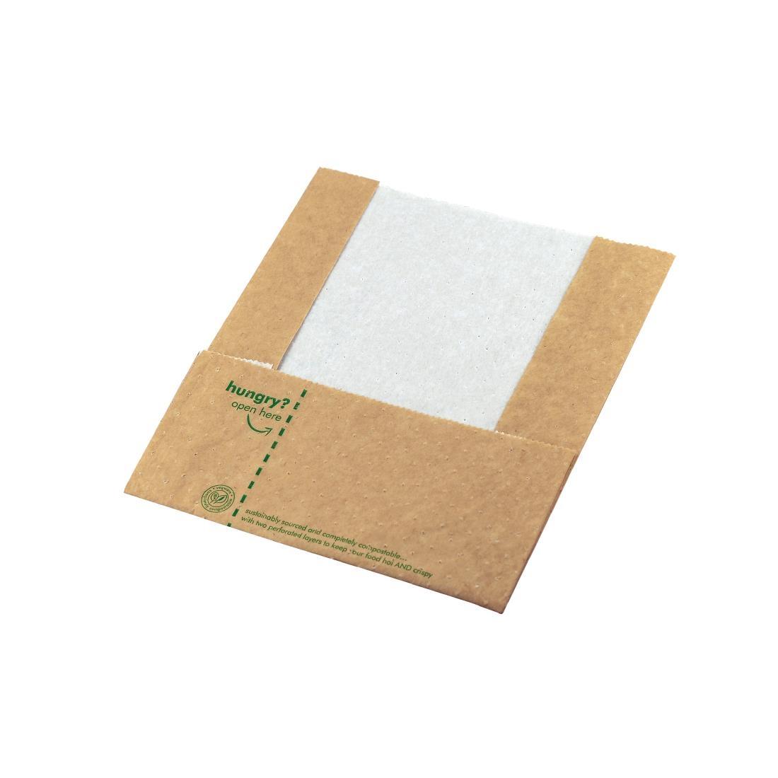 Vegware Compostable Kraft Panini Bags (Pack of 500) - GH019  - 3