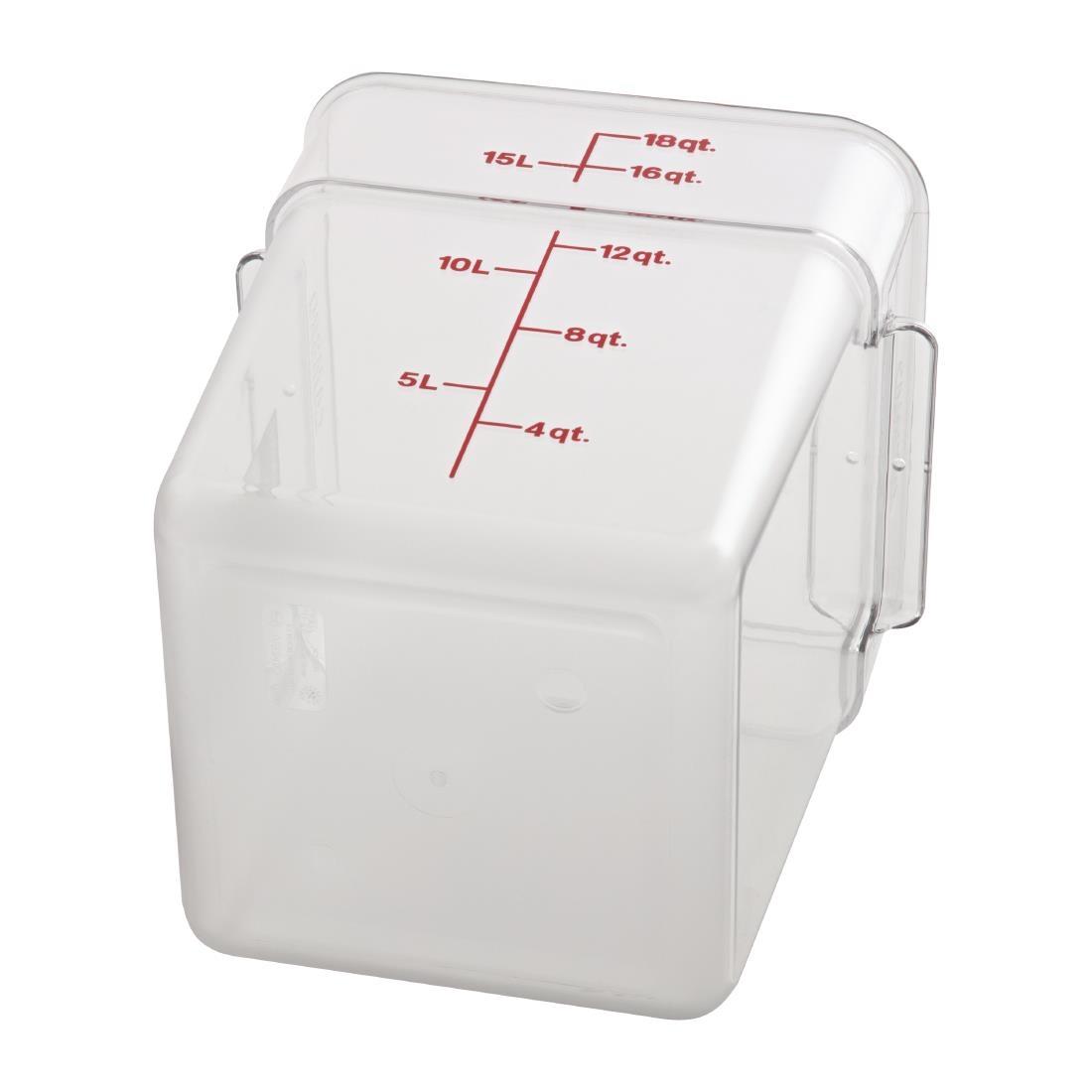 Cambro Square Polycarbonate Food Storage Container 17.2 Ltr - DT198  - 4