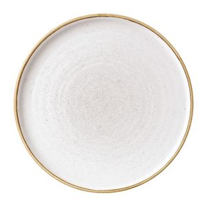 Churchill Stonecast Walled Chefs Plates Barley White 210mm (Pack of 6) - FC162  - 1