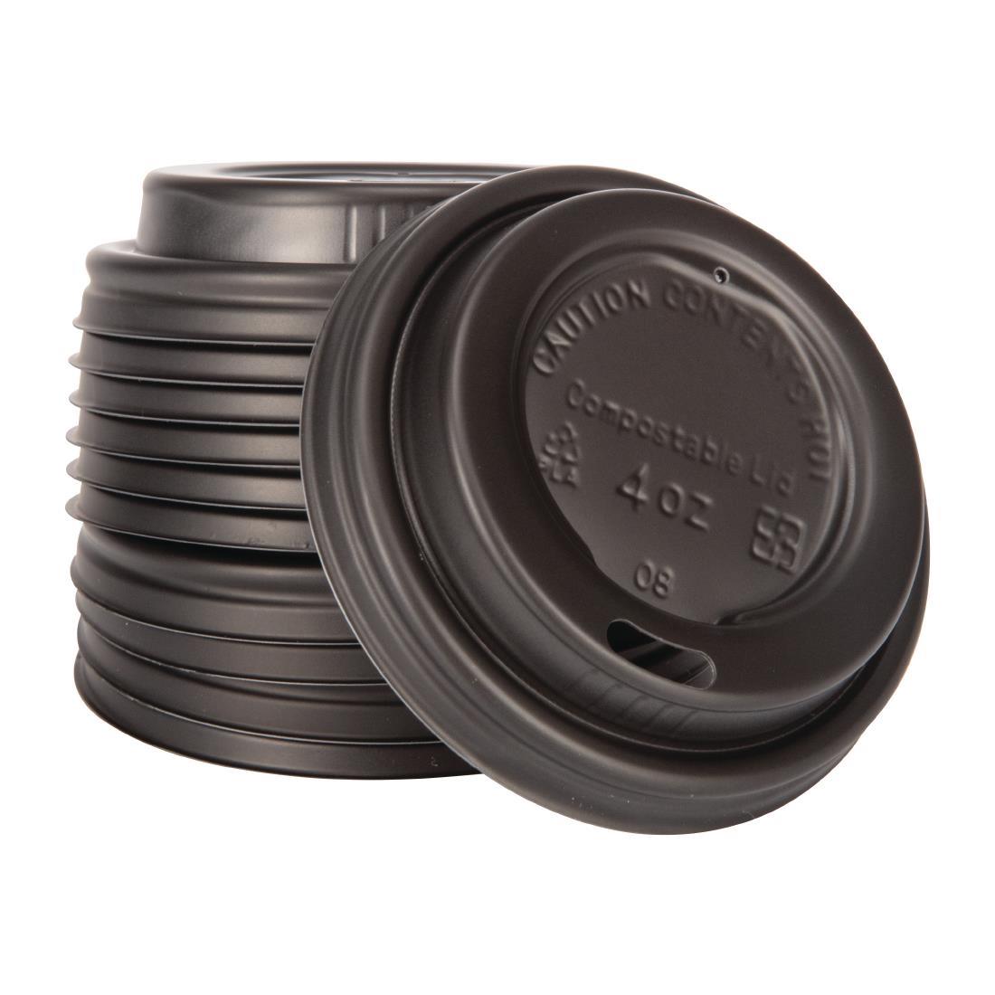 Fiesta Compostable Espresso Cup Lids 113ml / 4oz (Pack of 1000) - DY983  - 3