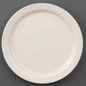 Olympia Ivory Narrow Rimmed Plates 150mm (Pack of 12) - U840  - 1