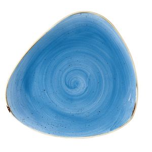 Churchill Stonecast Triangle Plate Cornflower Blue 265mm (Pack of 12) - DF769  - 1