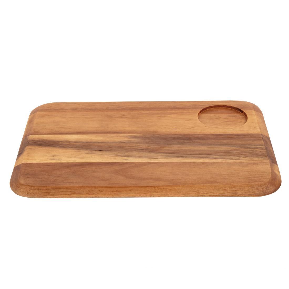 Rounded Acacia Wooden Serving Board - DP156  - 2
