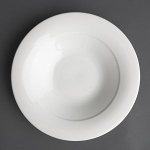 Churchill Art de Cuisine Menu Mid Rim Soup Bowls 228mm (Pack of 6) - CE777  - 1