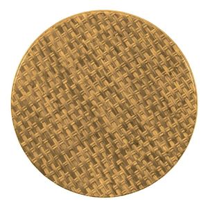 Werzalit Pre-drilled Round Table Top  Natural Rattan 700mm - GR624  - 1