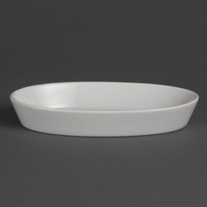 Olympia Whiteware Oval Sole Dishes 195x 110mm (Pack of 6) - W418  - 1