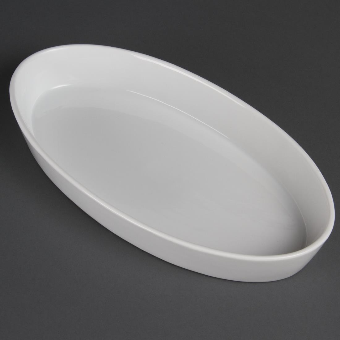 Olympia Whiteware Oval Sole Dishes 330x 180mm (Pack of 6) - W422  - 2