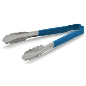 Vollrath Blue Utility Grip Kool Touch Tong 9" - DC245  - 1