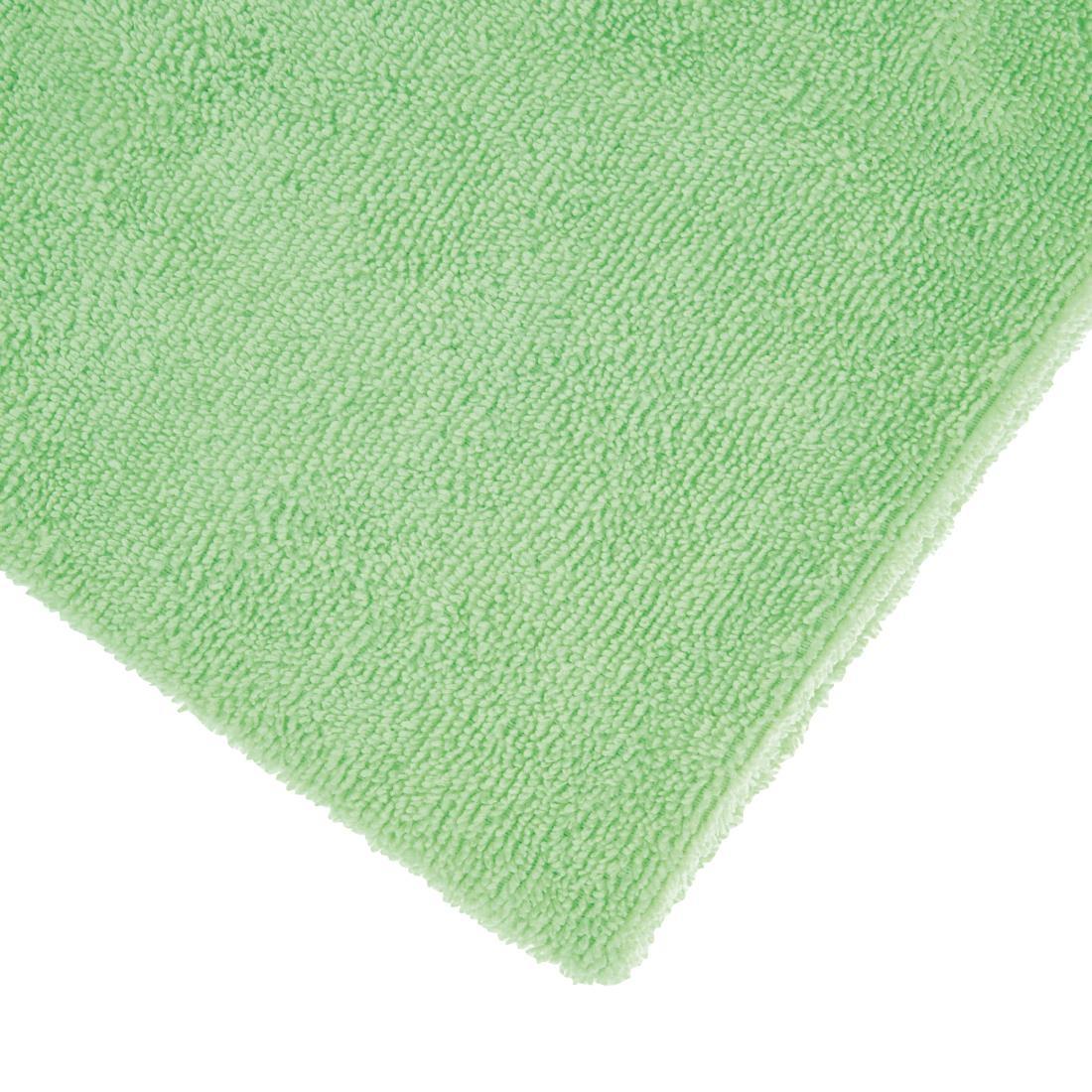 Jantex Microfibre Cloths Green (Pack of 5) - GF609  - 5