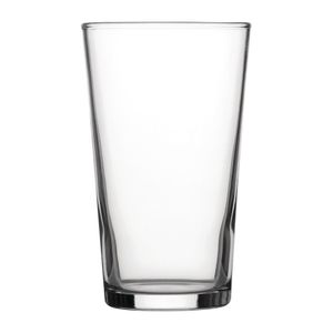 Utopia Nucleated Toughened Conical Beer Glasses 280ml CE Marked (Pack of 48) - DY269  - 1