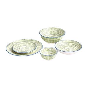 Olympia Fresca Large Bowls Green 205mm (Pack of 4) - DR767  - 2