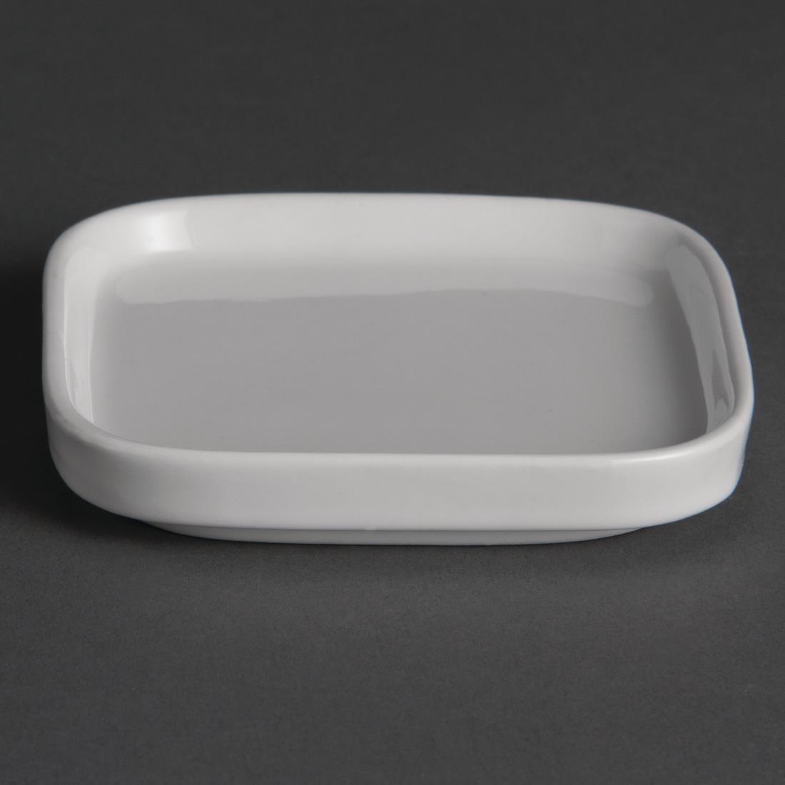 Olympia Flat Miniature Dishes 93mm (Pack of 12) - Y140  - 1
