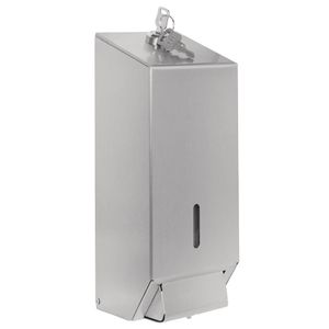 Jantex Stainless Steel Soap and Hand Sanitiser Dispenser 1 Litre - GJ034  - 1