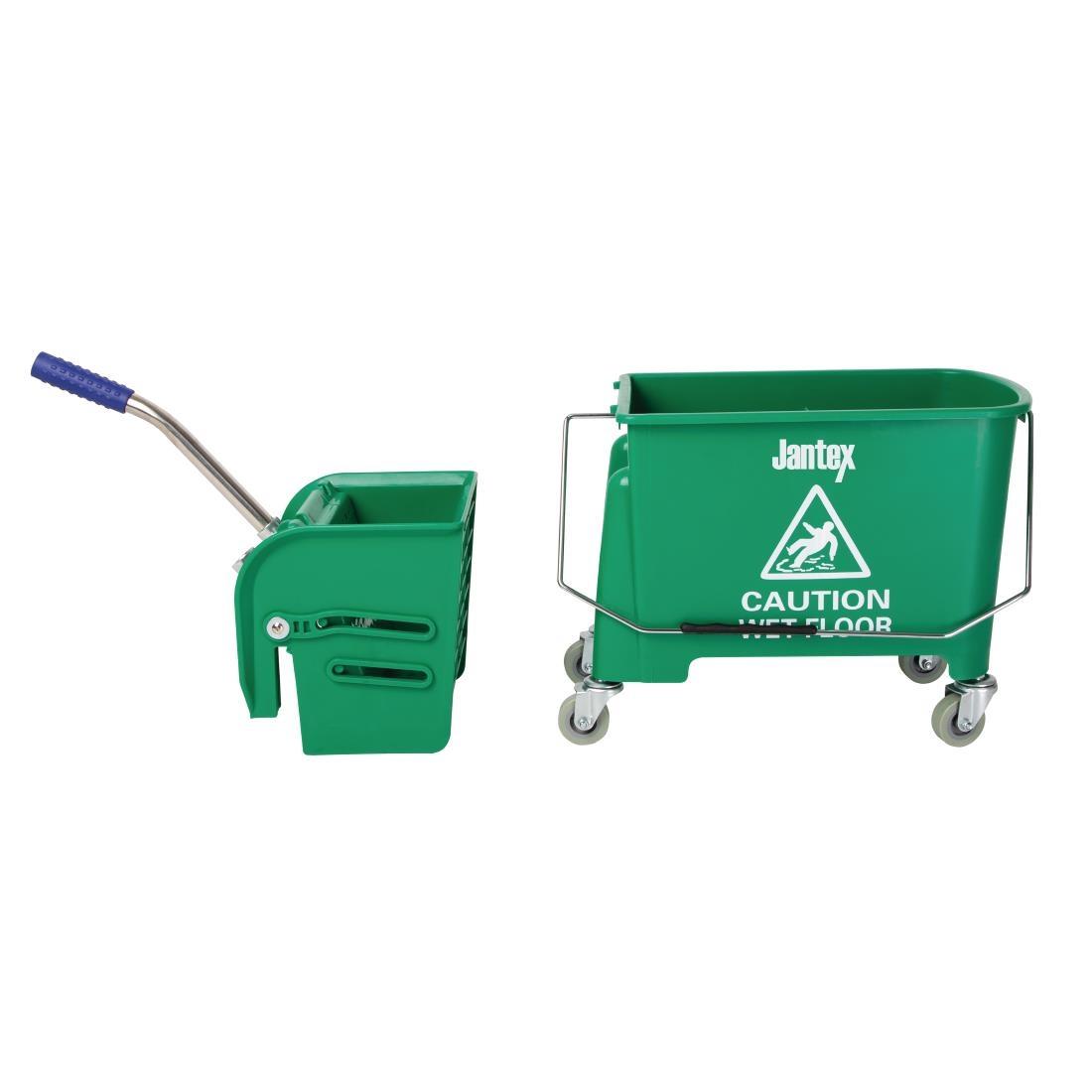 Jantex Kentucky Mop Bucket and Wringer 20Ltr Green - GK689  - 6