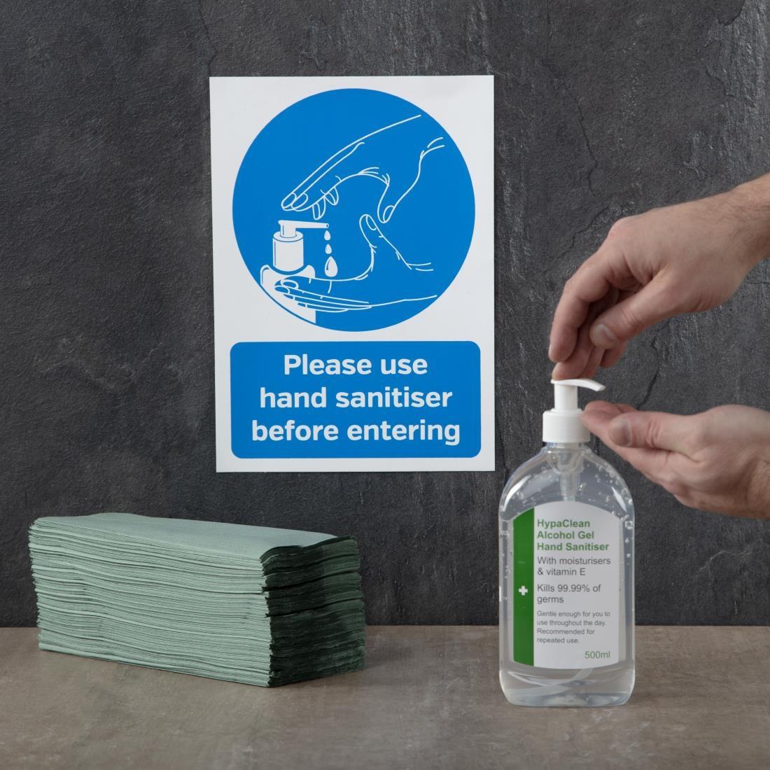 Please Use Hand Sanitiser Before Entering Sign A4 Self-Adhesive - FN841  - 4