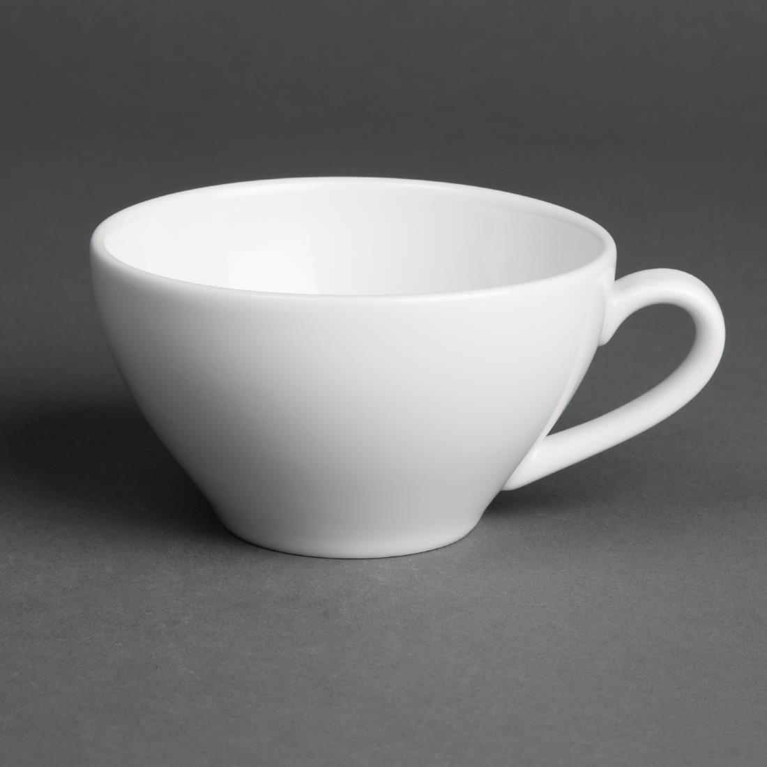 Royal Porcelain Classic White Tea Cups 230ml (Pack of 12) - CG028  - 1