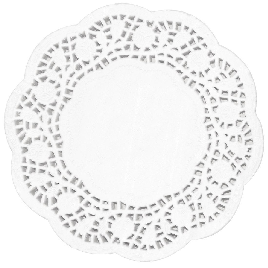 Fiesta Round Paper Doilies 100mm (Pack of 250) - CE990  - 1