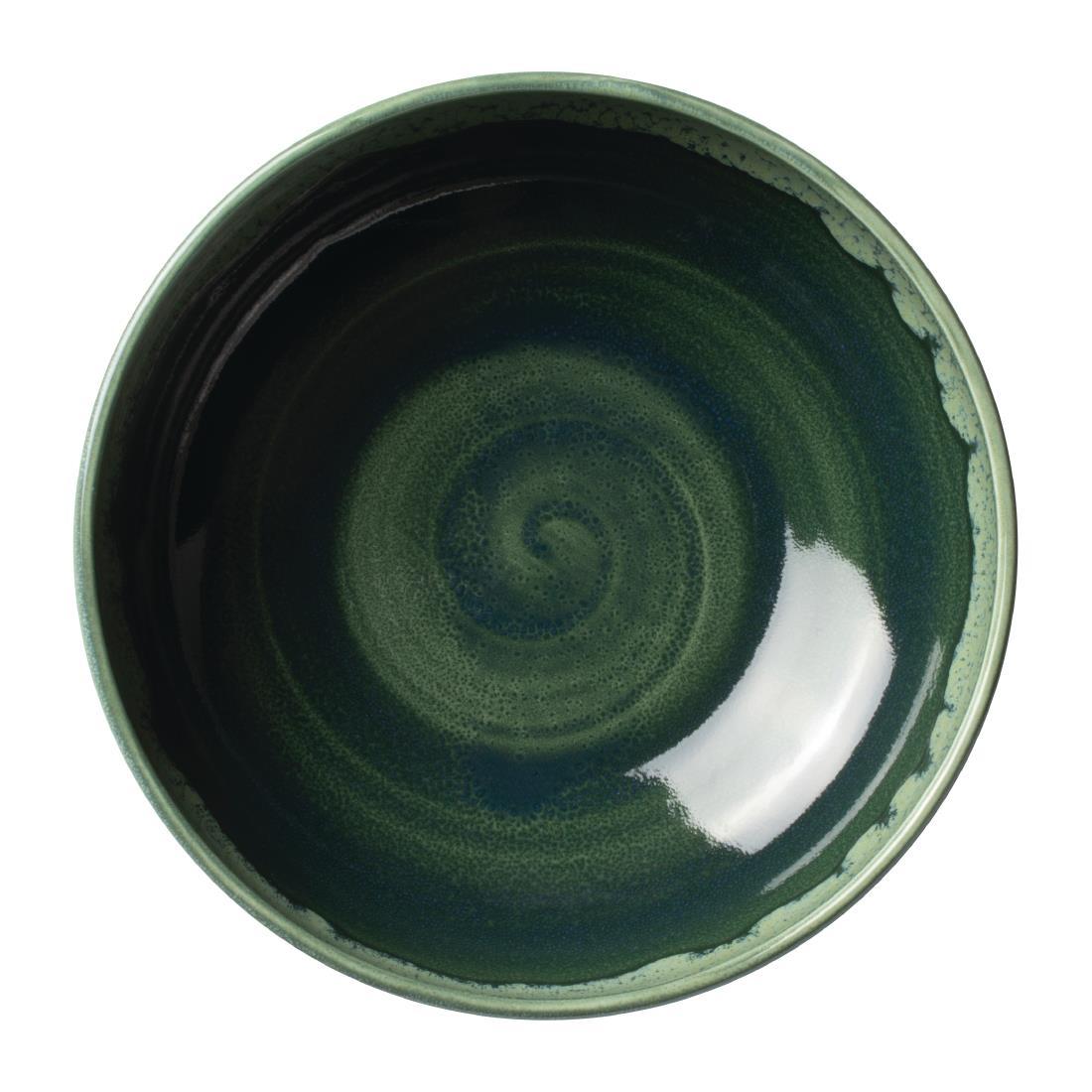 Steelite Aurora Vesuvius Burnt Emerald Bowls 175mm (Pack of 12) - VV2528  - 2