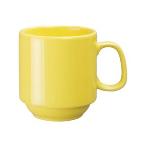 Olympia Heritage Stacking Mugs Yellow 300ml (Pack of 6) - DW150  - 1